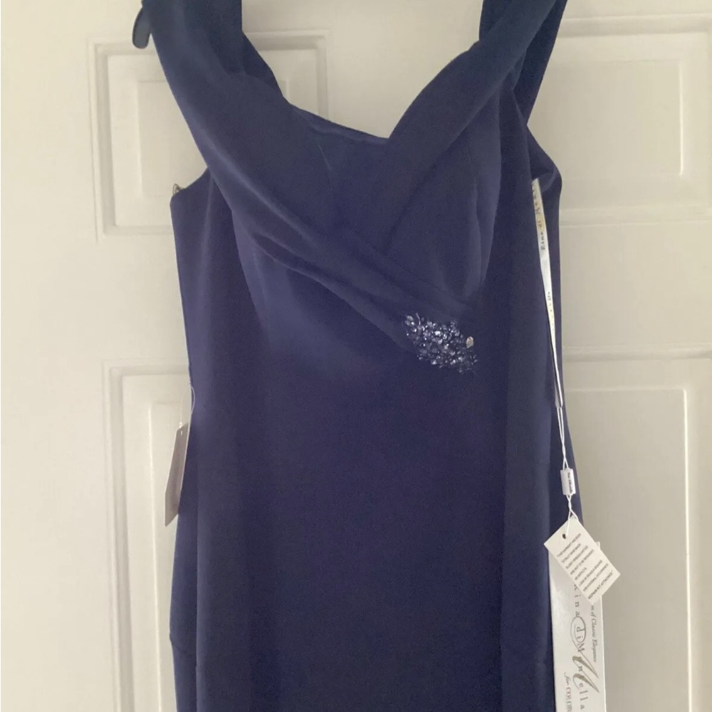 Rina di Montella-Montage, Formal Gown, Mother Of The Bride, NWT, Navy, Sz 14 - Picture 6 of 8